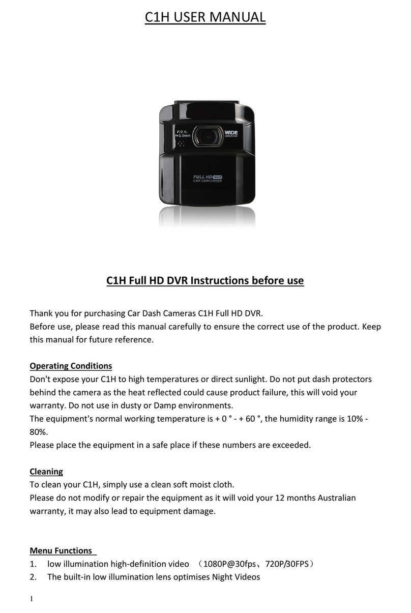 Car Dash Cameras C1H user manual
