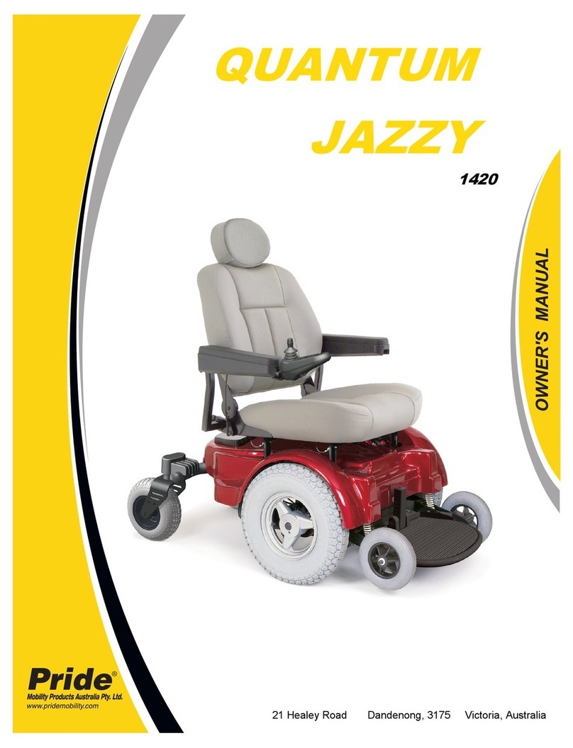 Pride Mobility Quantum Jazzy 1420 User manual
