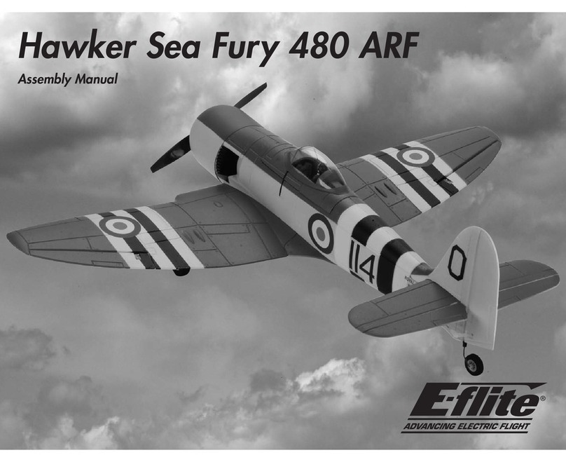 E-FLITE Hawker Sea Fury 480 User manual E-FLITE Hawker Sea Fury 480 User manual