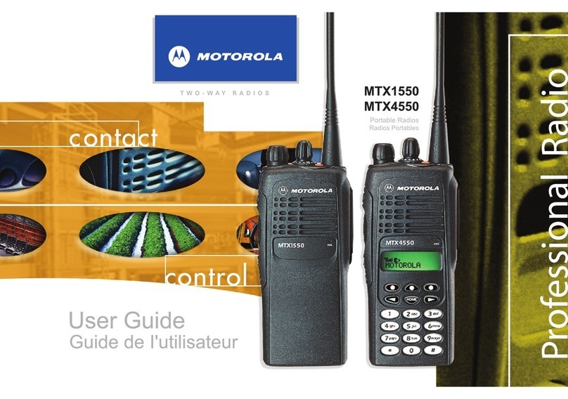 Motorola MTX1550 User manual