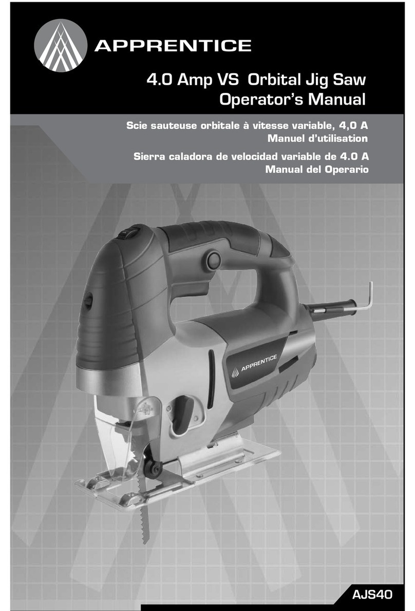 Apprentice AJS40 Operator's manual