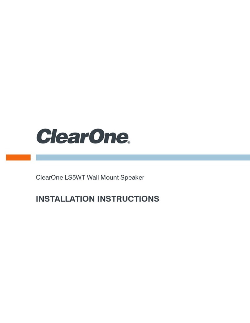 Clear One LS5WT installation instructions