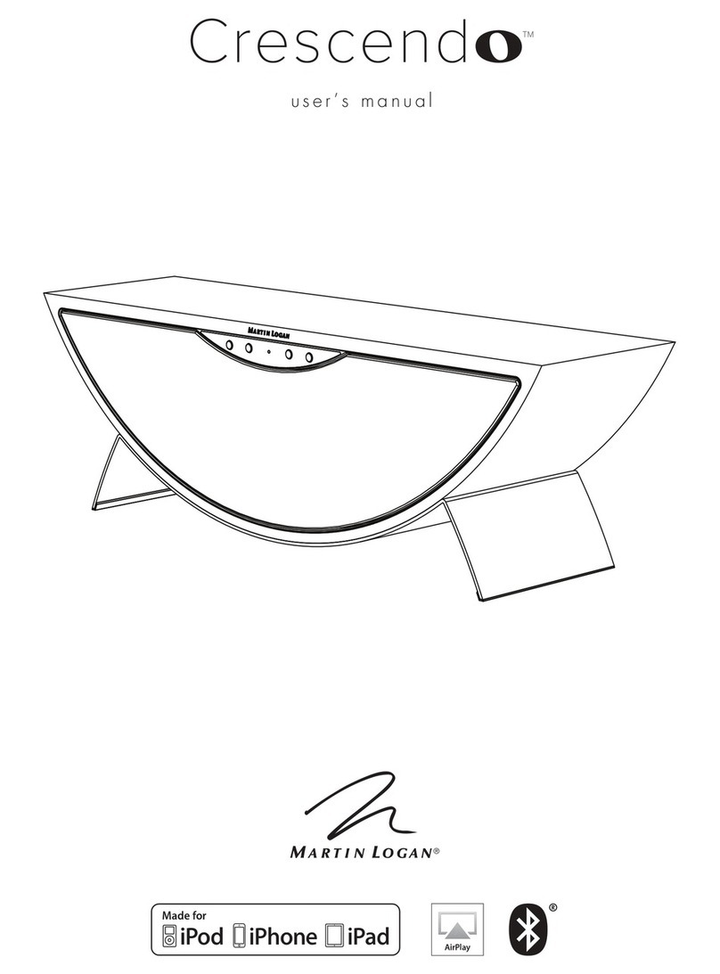 MartinLogan crescendo user manual