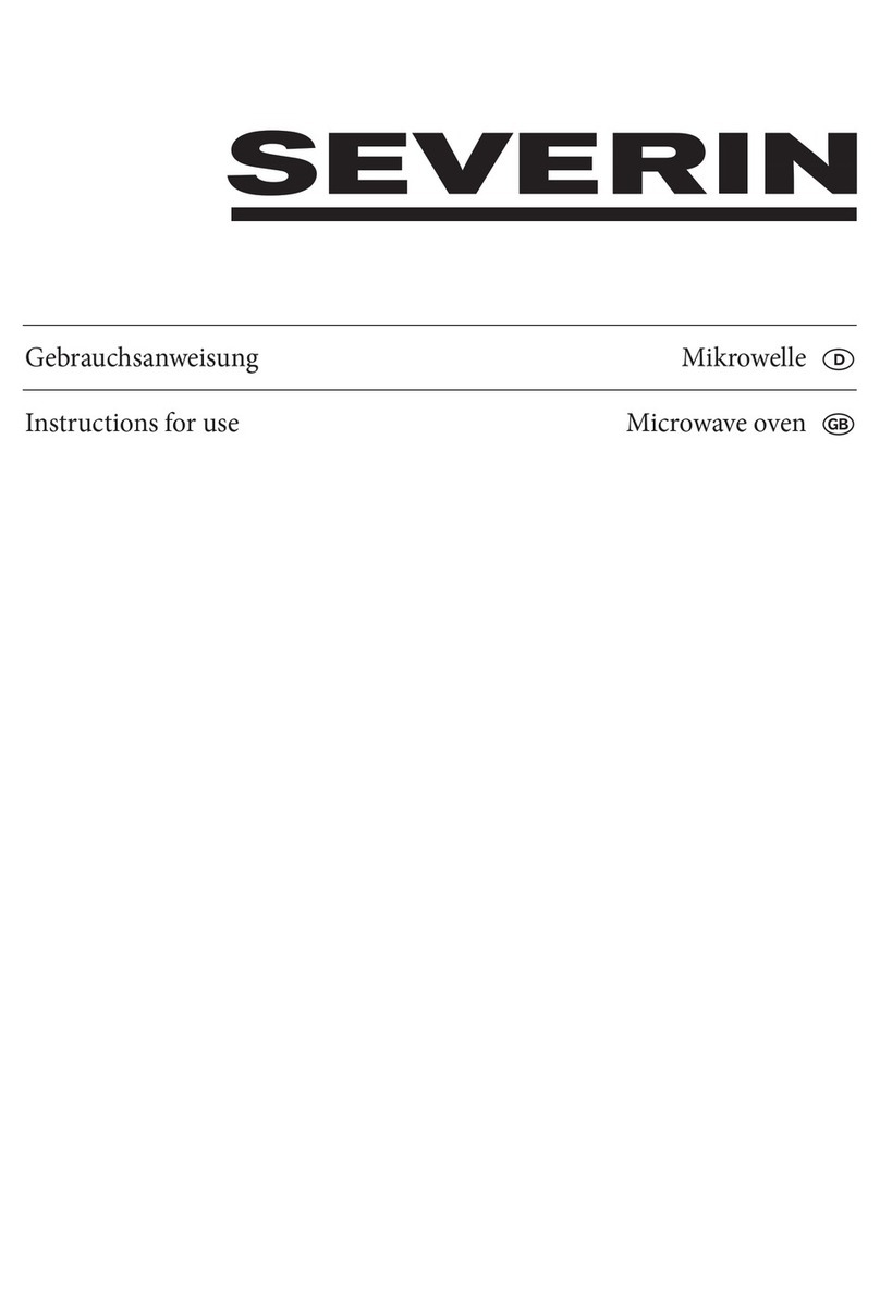 SEVERIN Microwave Oven User manual SEVERIN Microwave Oven User manual