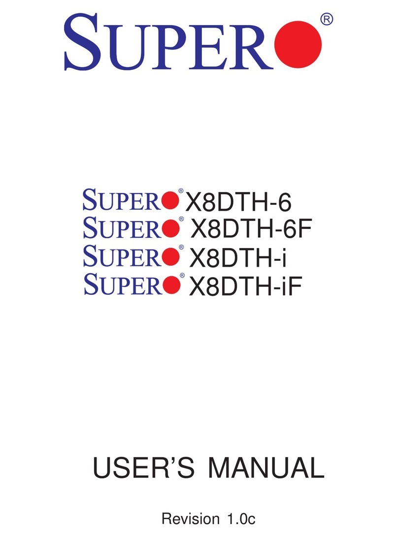 Supero X8DTH-6 User manual