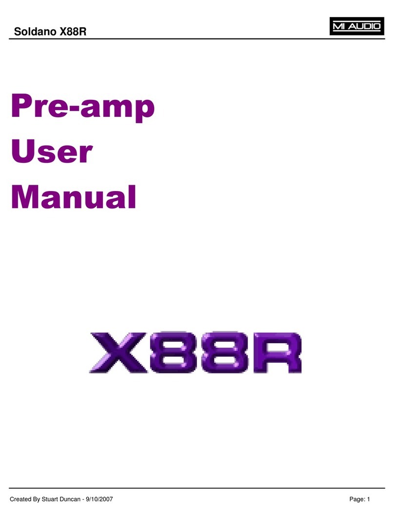 MI-Audio Soldano X88R user manual