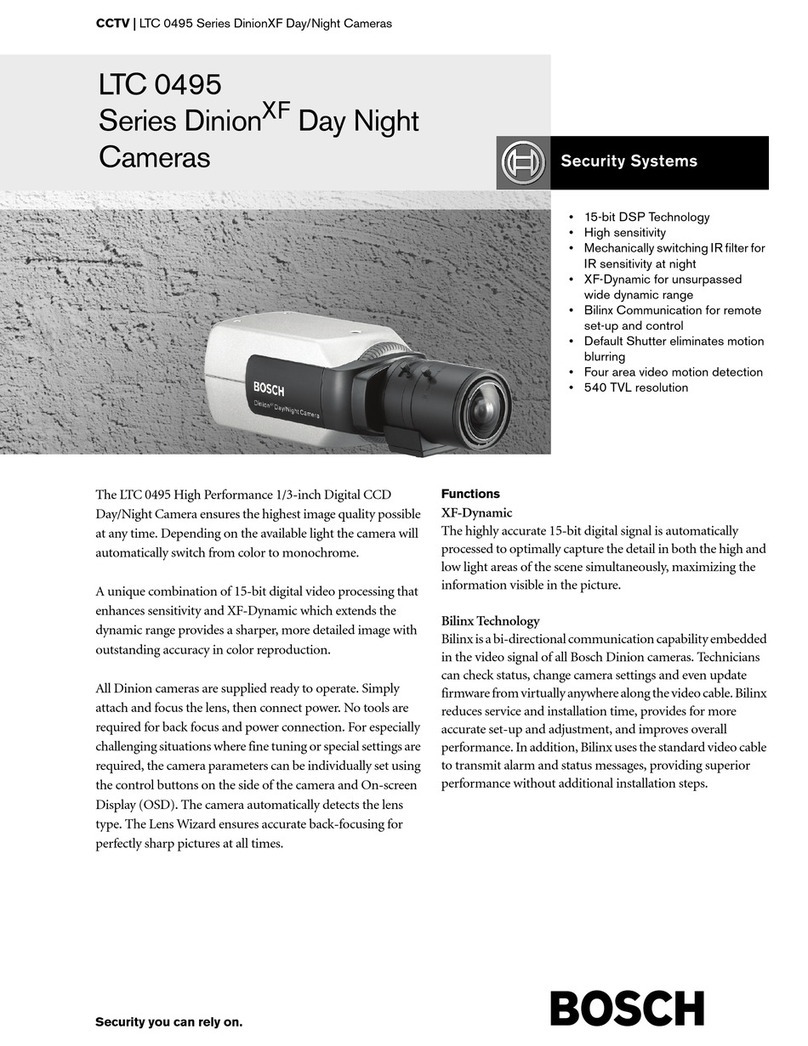 Bosch DINION XF LTC 0495 User manual
