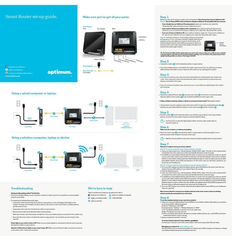 Optimum Smart Router User manual