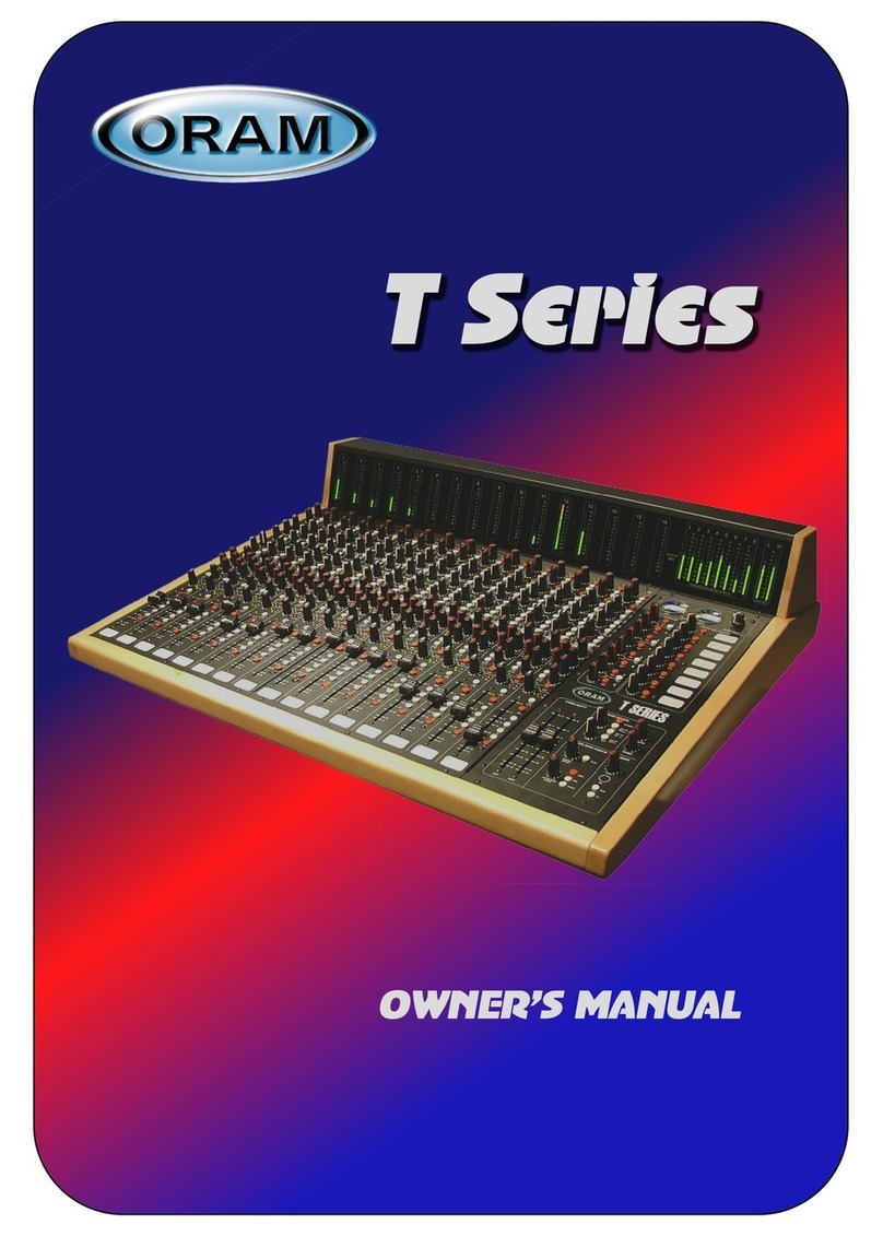 ORAM T Series owner's manual