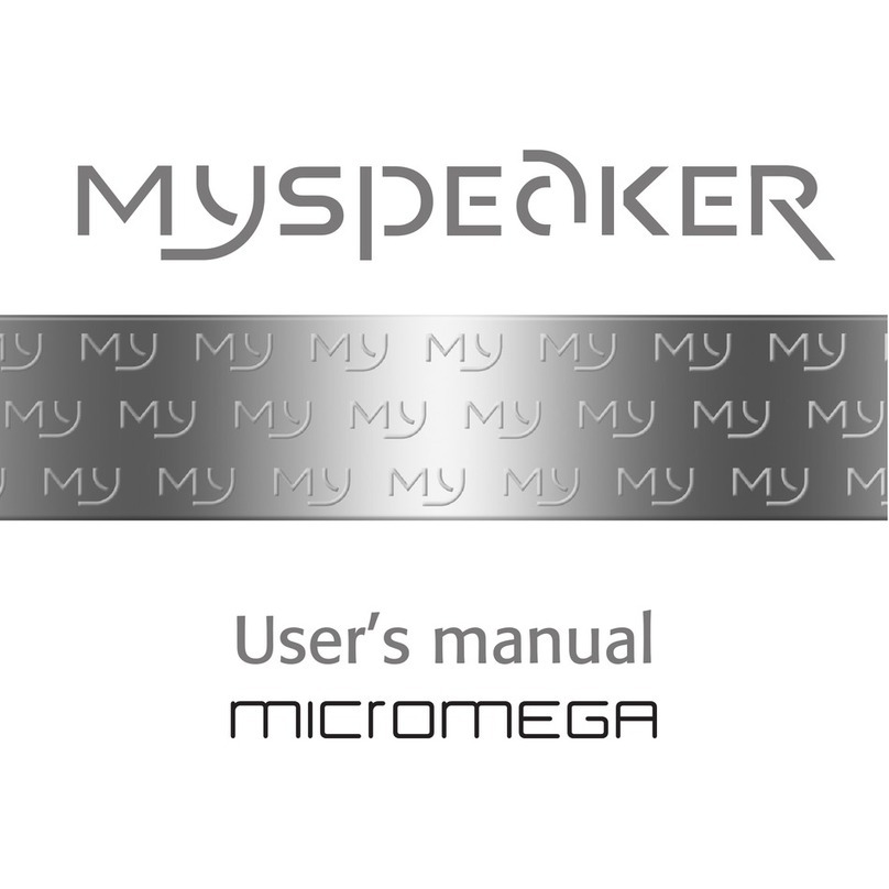 Micromega MySPEAKER user manual