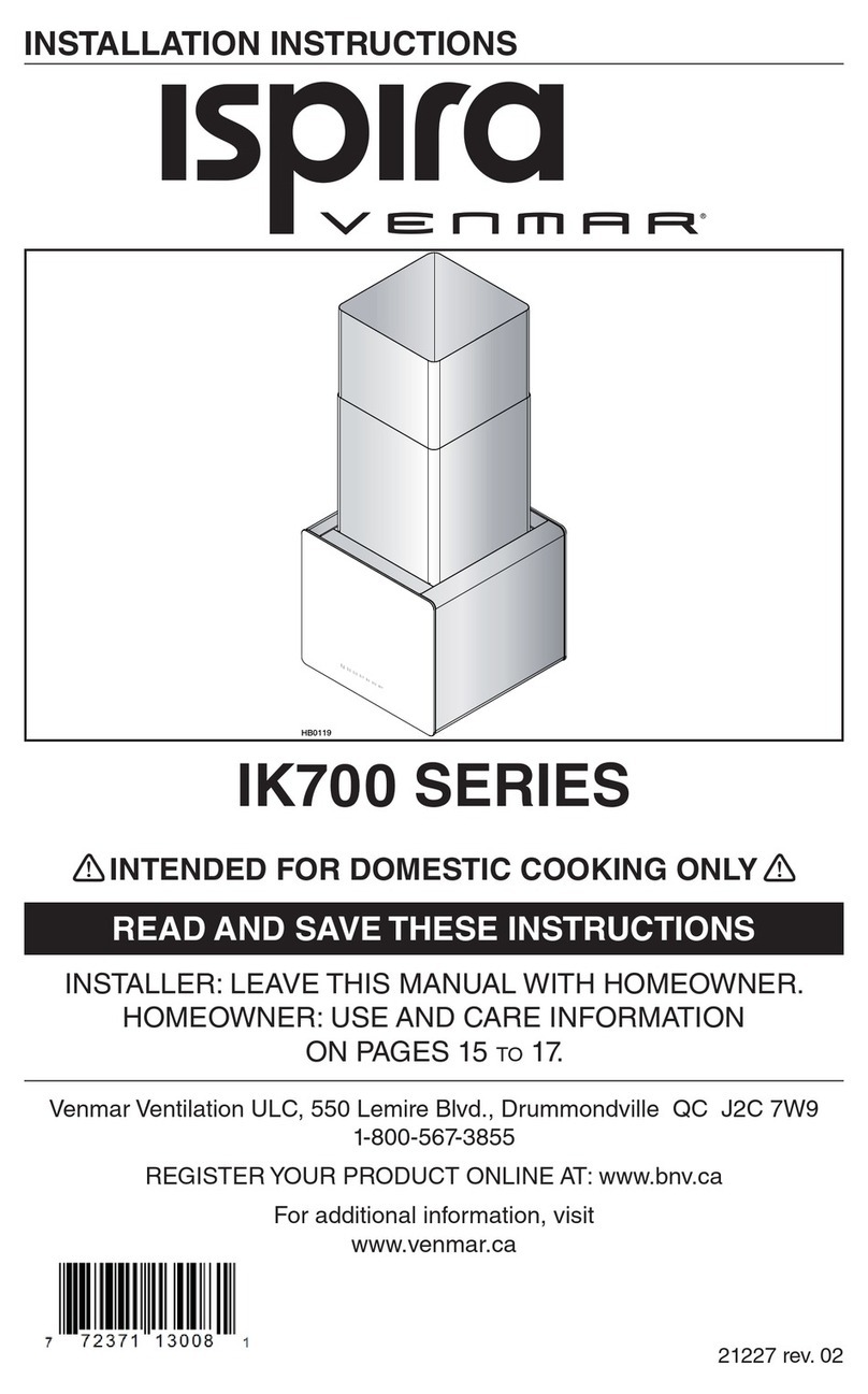 Venmar IK700 SERIES User manual