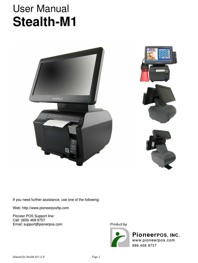 PIONEERPOS Stealth-M1 user manual