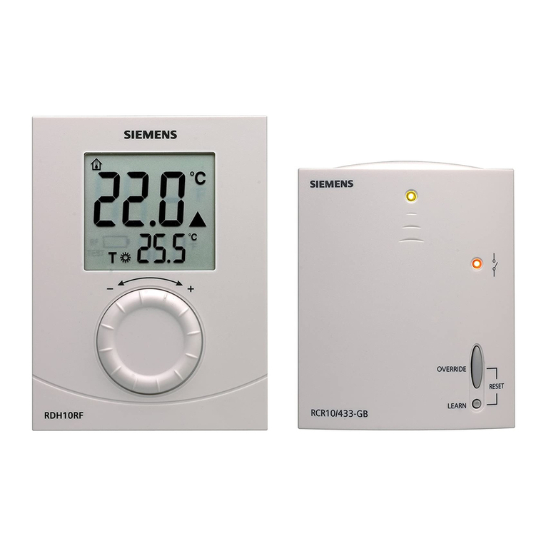Siemens RDH10RF/SET operating instructions