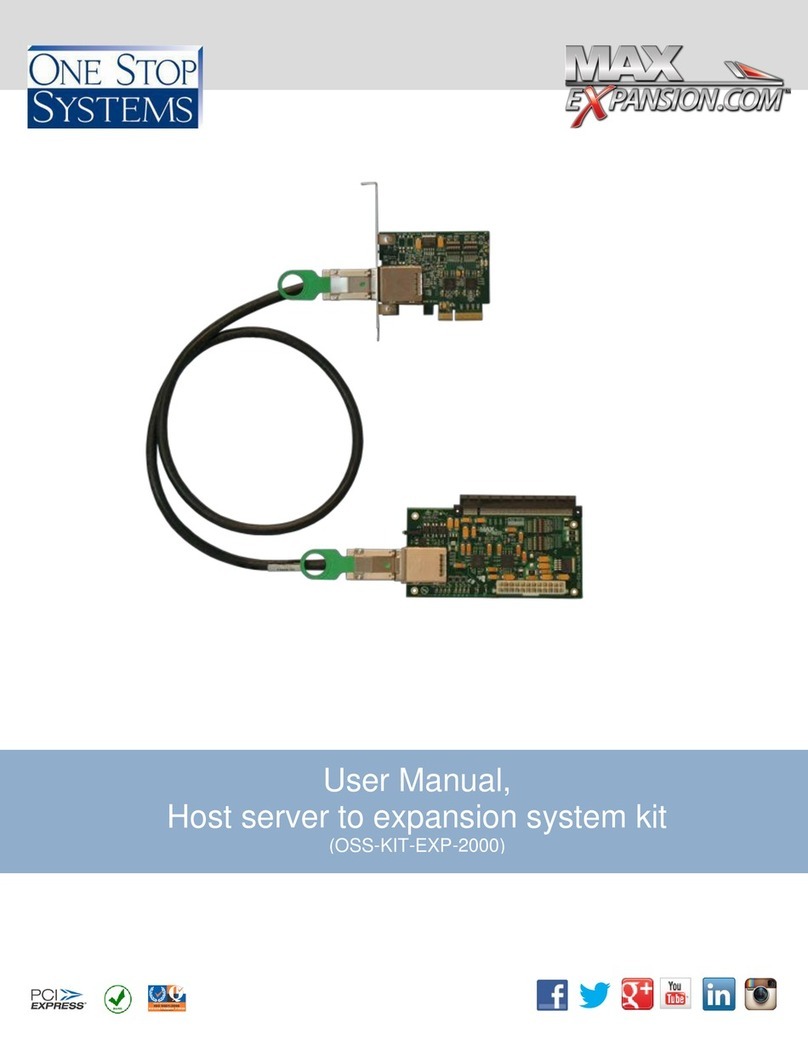 One Stop Systems MAX Expansion OSS-KIT-EXP-2000 user manual
