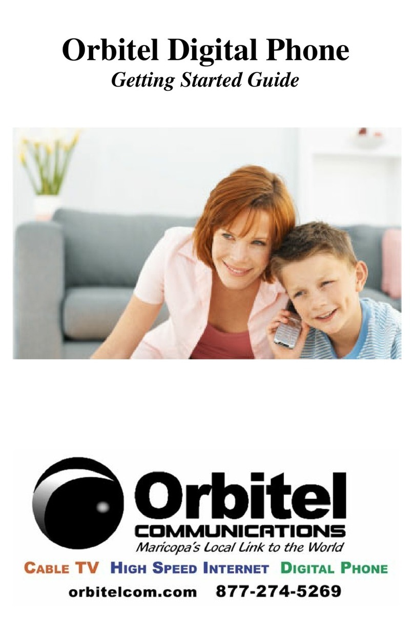 Orbitel Digital Phone Getting started guide