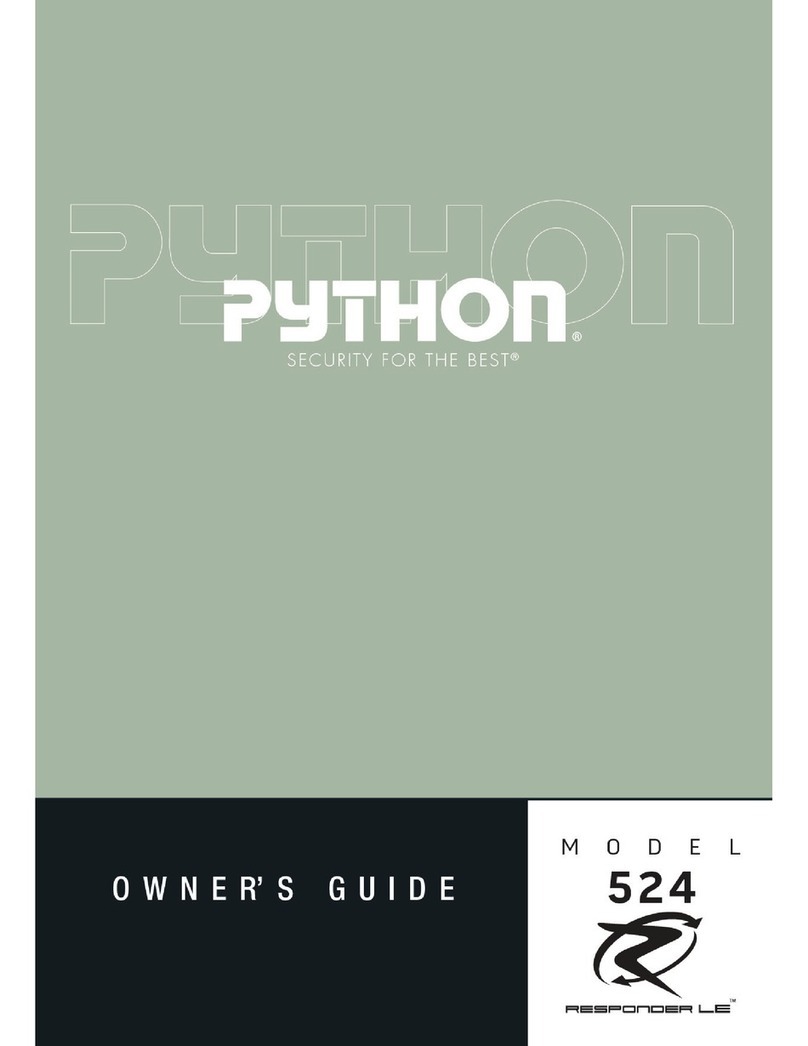 Python Responder LE 524 owner's guide