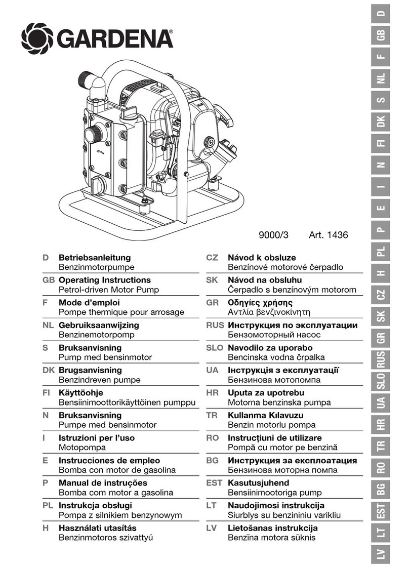 Gardena 9000/3 operating instructions