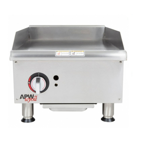 APW Wyott GGT-18i User manual