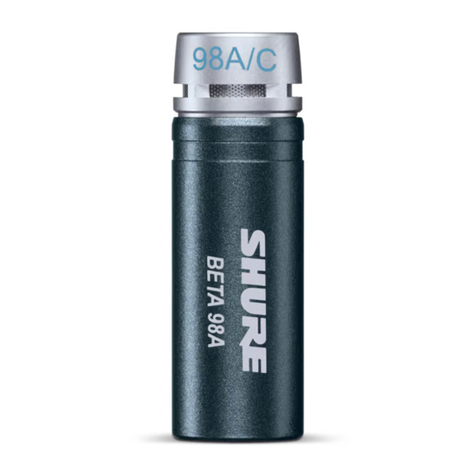 Shure Beta 98A User manual