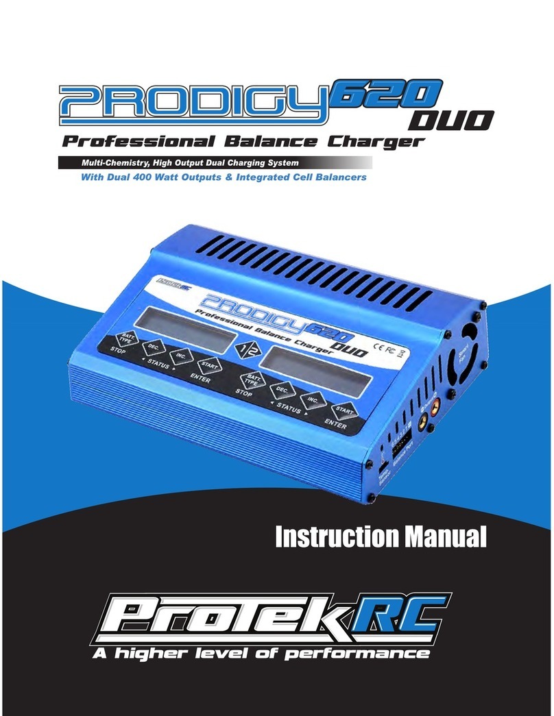 Protek RC Prodigy 620 DUO User manual