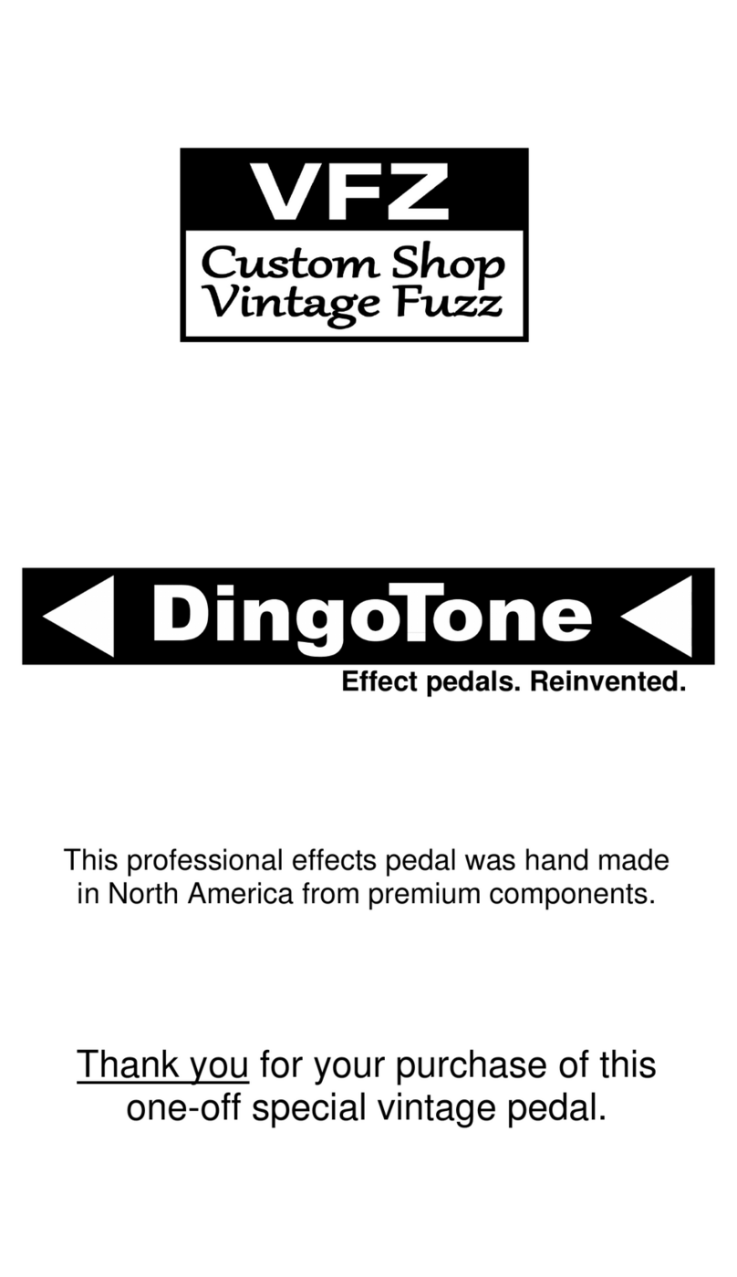 DingoTone VFZ Custom Shop Vintage Fuzz user manual
