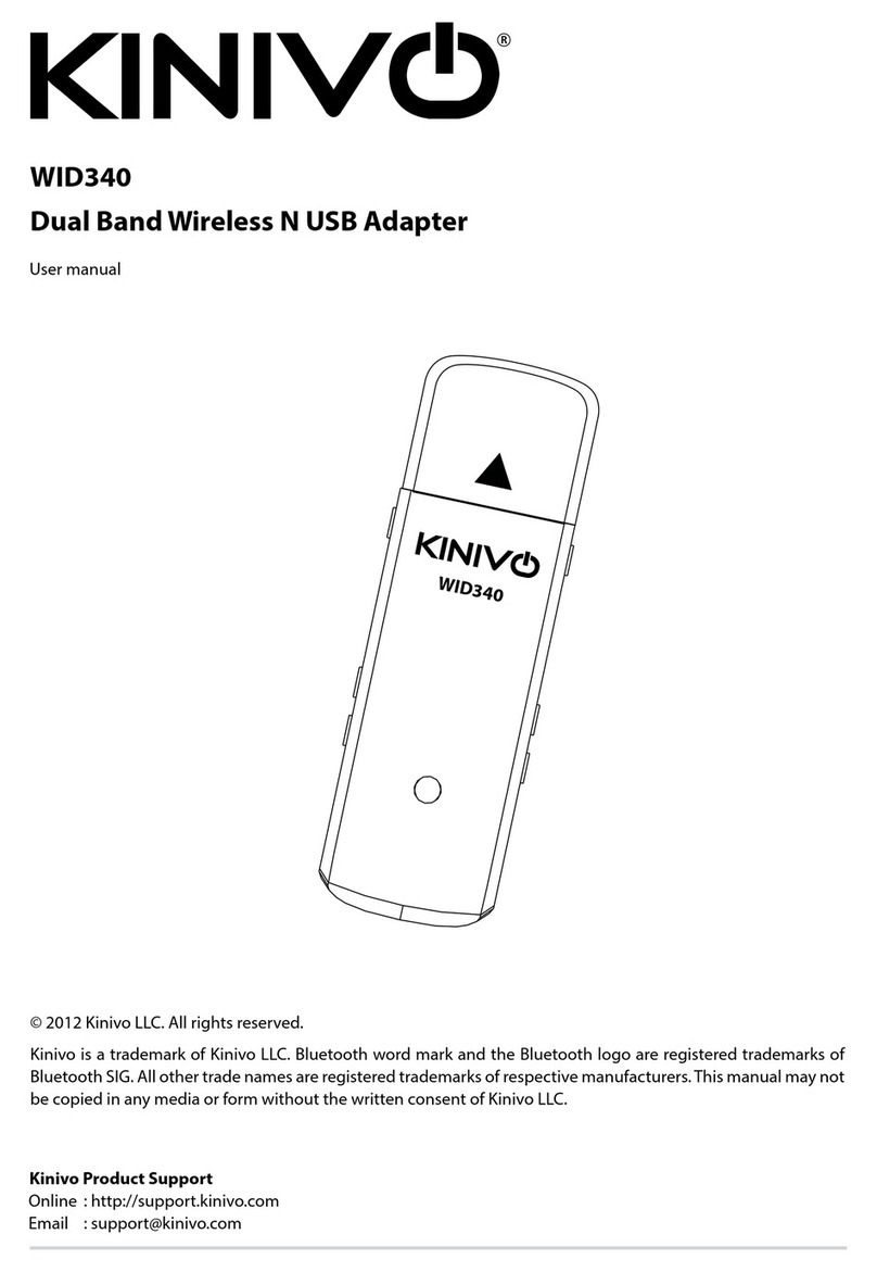 Kinivo WID340 User manual