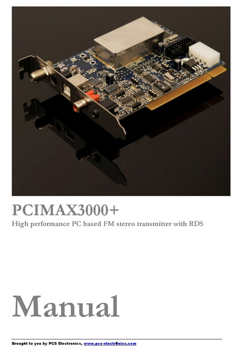PCS PCIMAX3000+ user guide