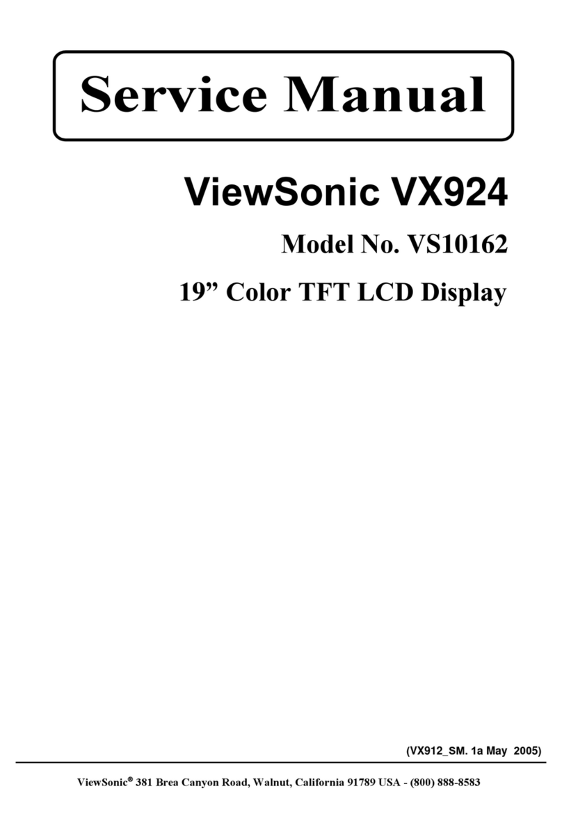 ViewSonic VX924 - Xtreme LCD - 19" Monitor User manual