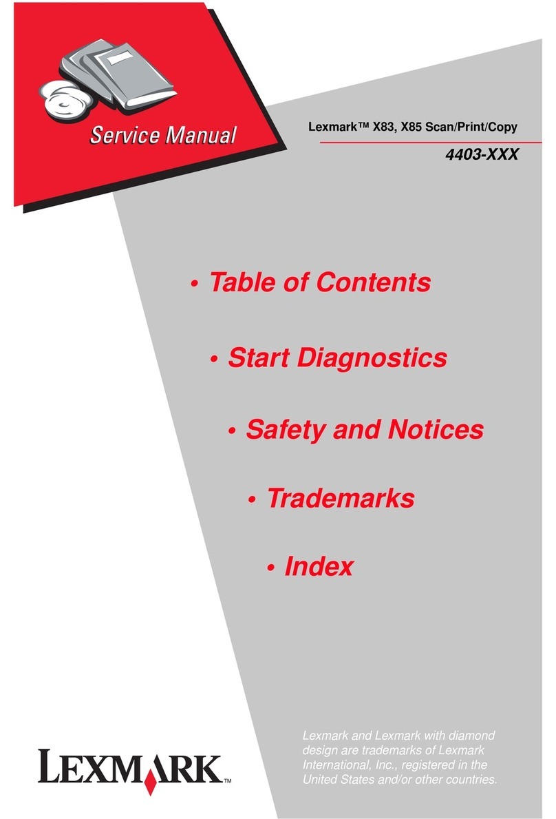 Lexmark X83 Service manual
