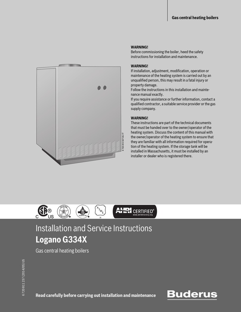Logano G334X Installation and service instructions Logano G334X Installation and service instructions