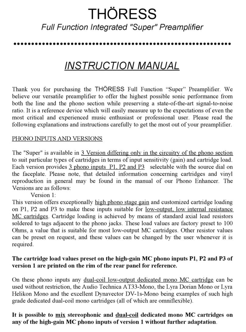 THÖRESS Full Function Integrated "Super"... instruction manual