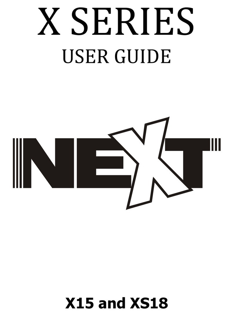 Next X-line X15 user guide