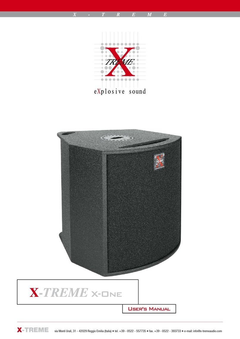 Xtreme X-One user manual