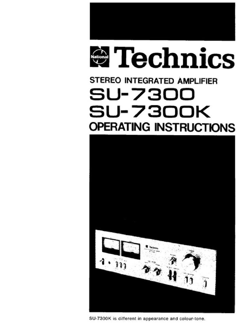 Technics SU-7300 - service User manual Technics SU-7300 - service User manual