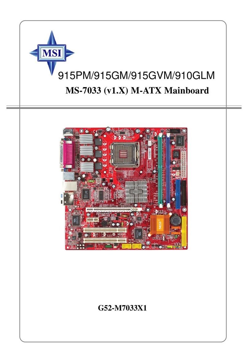 MSI 915PM User manual