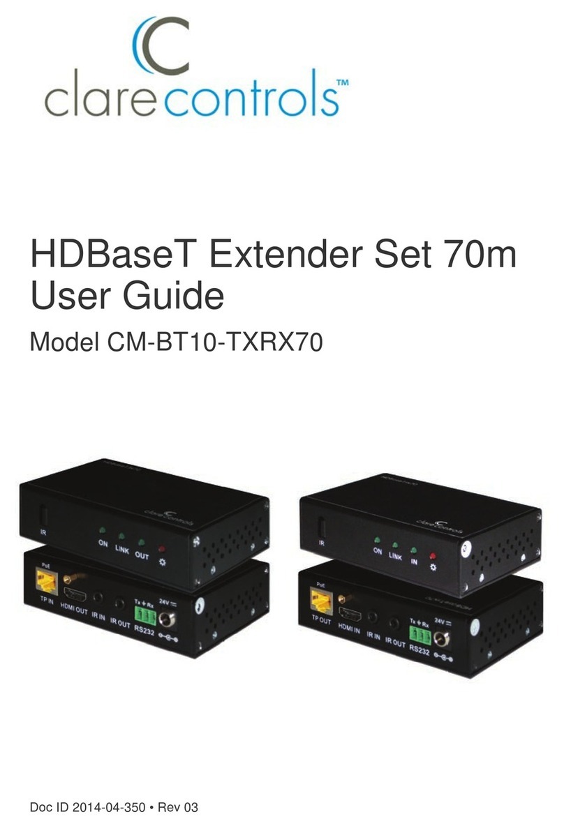 Clare Controls CM-BT10-TXRX70 User manual