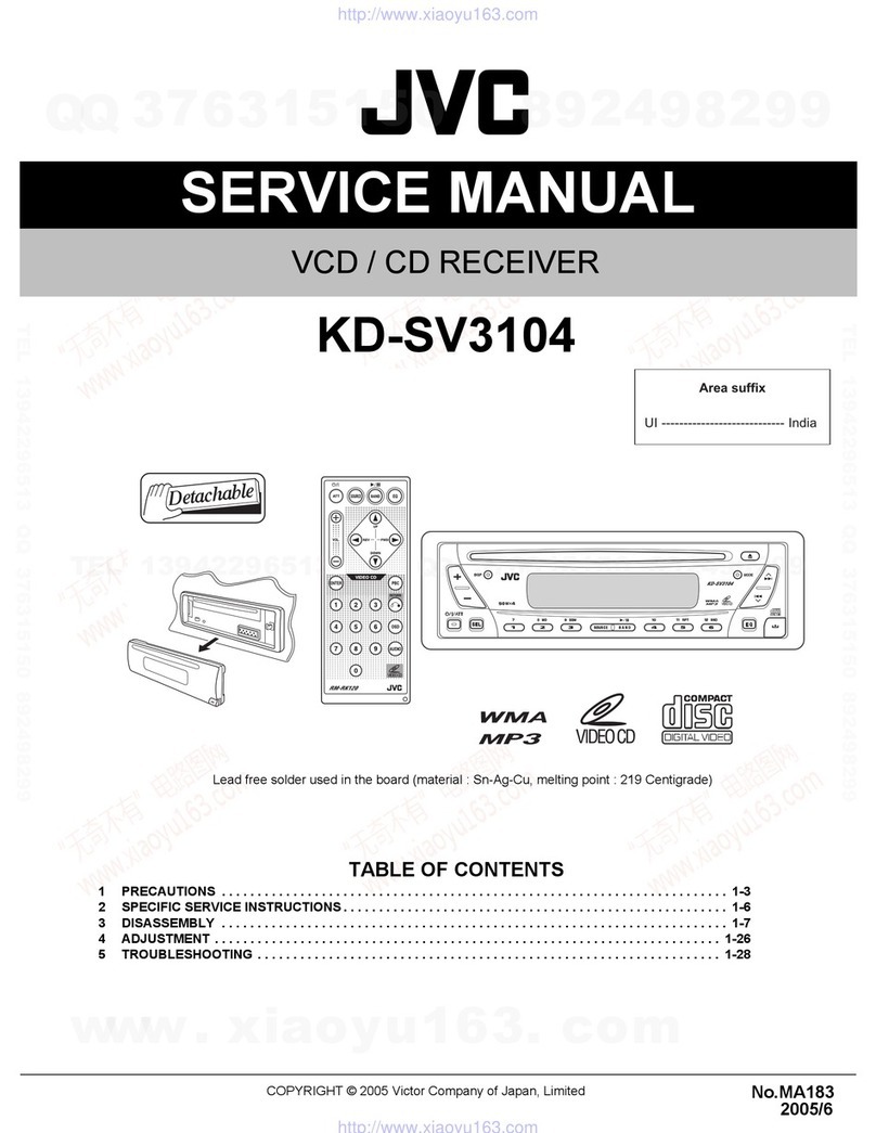 JVC KD-SV3104 User manual JVC KD-SV3104 User manual