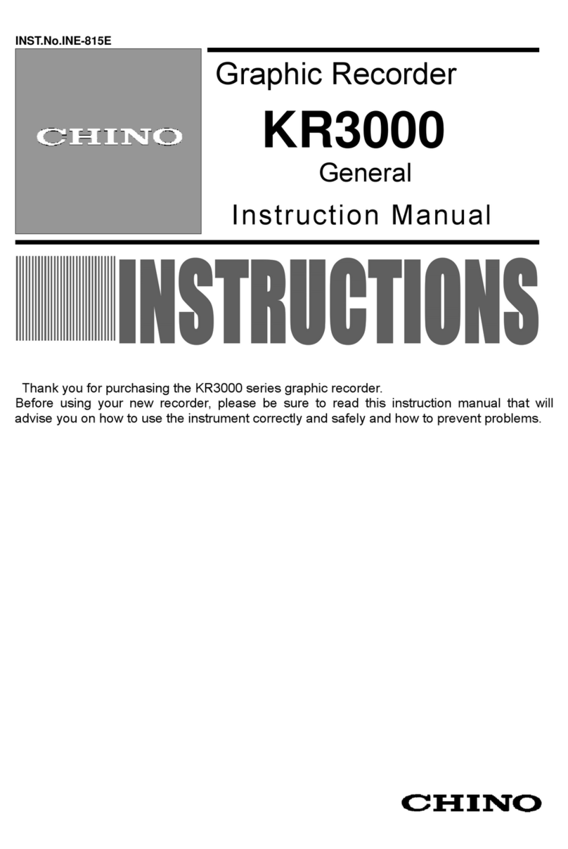 Chino KR3000 Series instruction manual