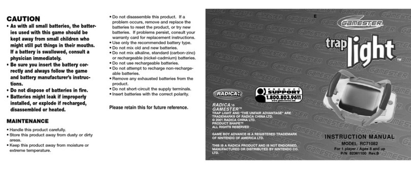 Gamester trapLight RC71082 instruction manual