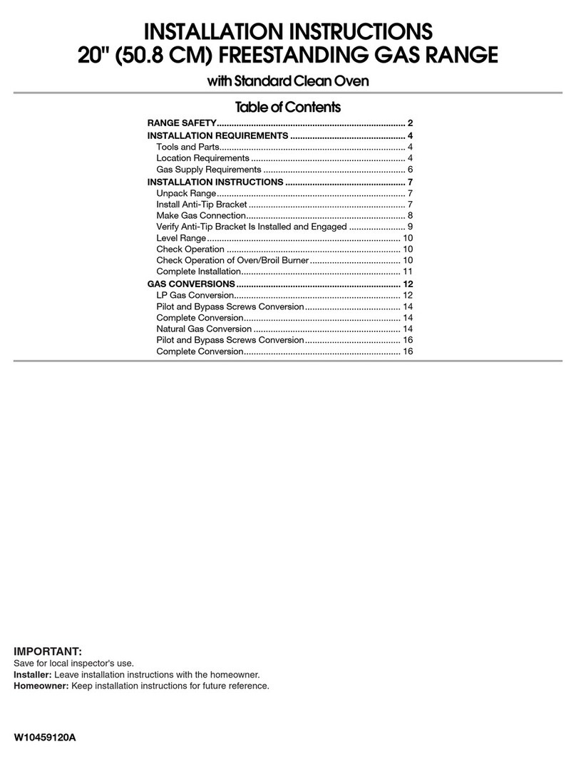 Amana AGP200VDW User manual