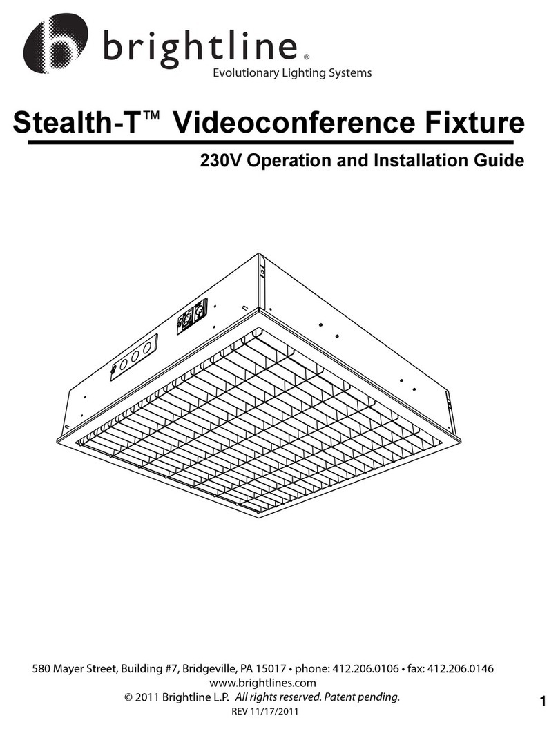 Brightline Stealth-T Operation and installation guide