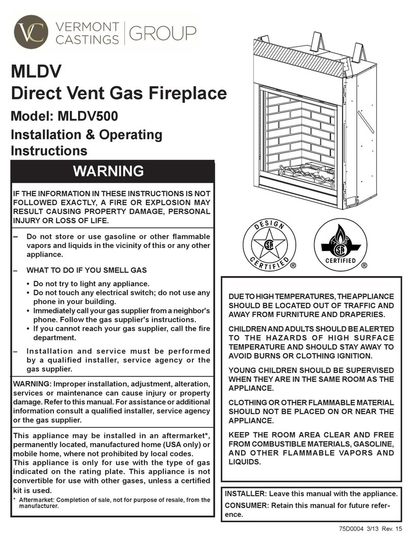 Vermont Castings MLDV500 Manual