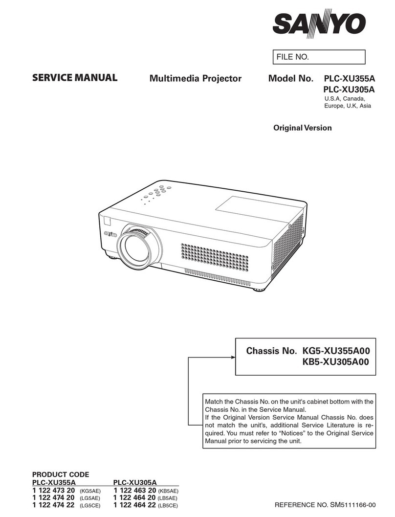 Sanyo PLC-XU355A User manual