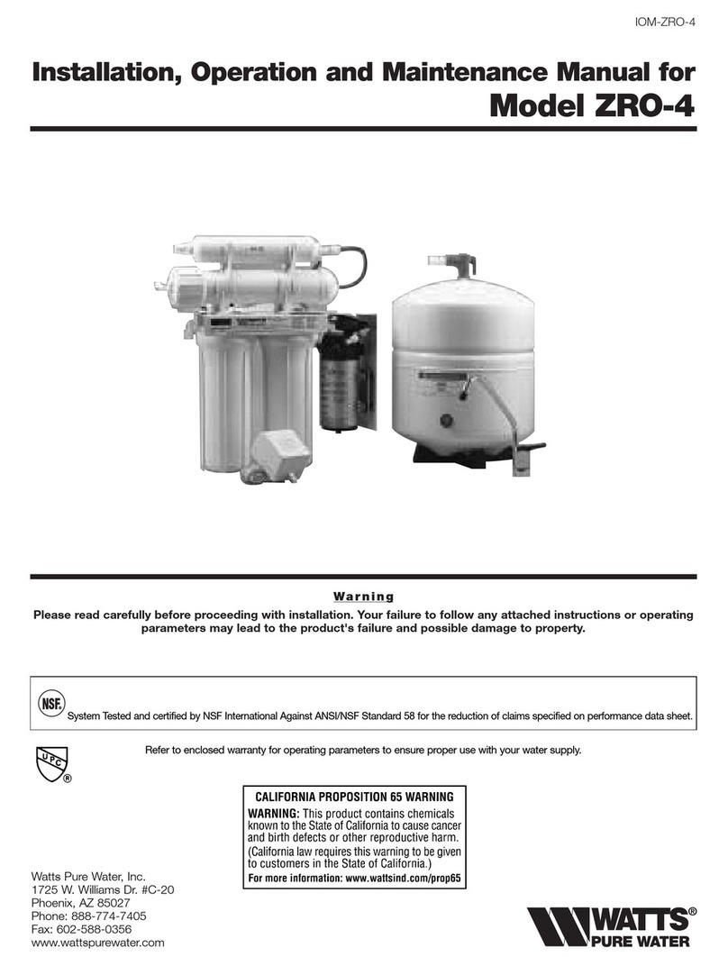 Watts ZRO-4 User manual