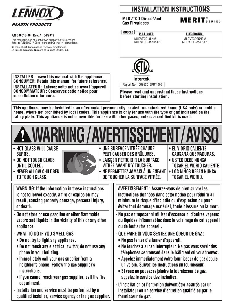 Lennox MLDVTCD-35NM User manual