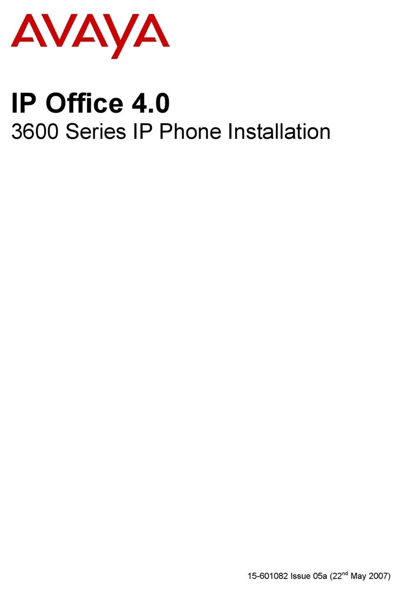 Avaya 3616 Series Installation