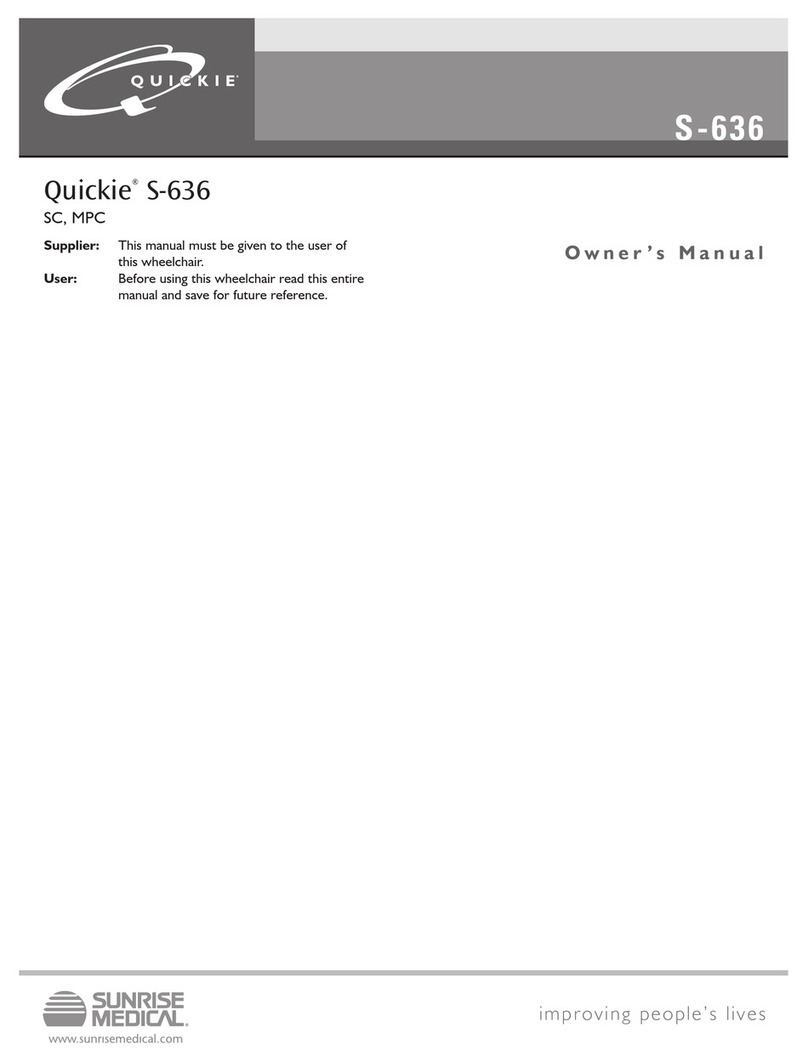 Sunrise Medical QUICKIE S-636 User manual