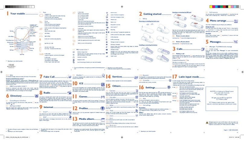 Alcatel OT-255 User manual