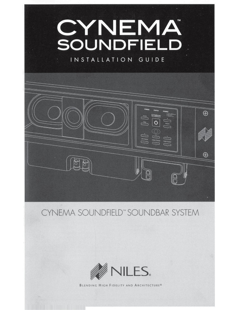 Niles Cynema Soundfield CSF48P installation guide