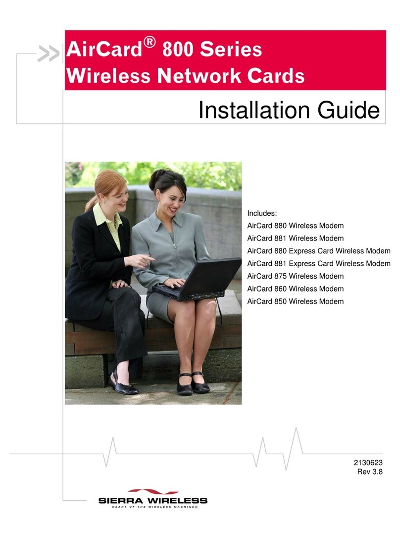 Sierra Wireless USB Modem installation guide